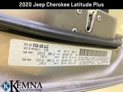2020 Jeep Cherokee Latitude Plus FWD