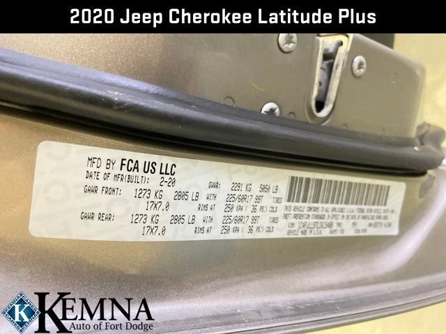 2020 Jeep Cherokee Latitude Plus FWD