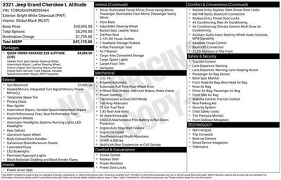 2021 Jeep Grand Cherokee L Altitude 4x4