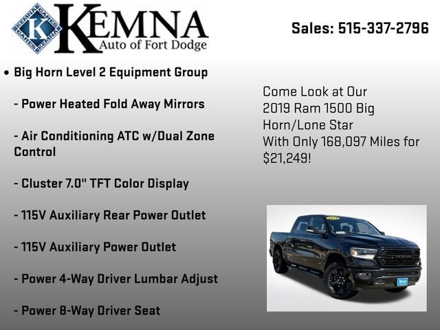 2019 RAM 1500 Big Horn/Lone Star Crew Cab 4x4 5'7" Box