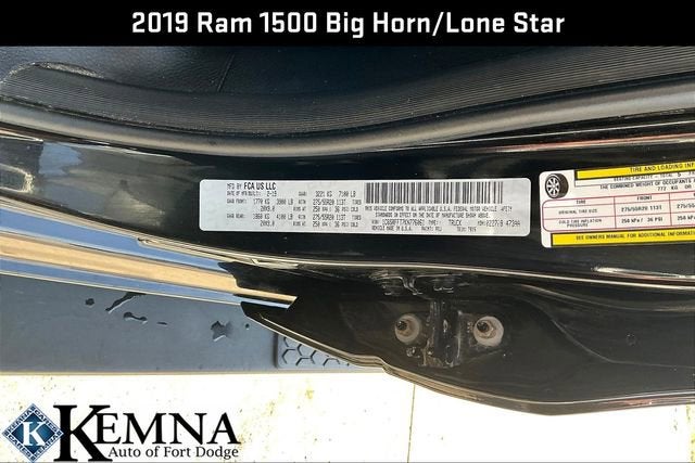 2019 RAM 1500 Big Horn/Lone Star Crew Cab 4x4 5'7" Box