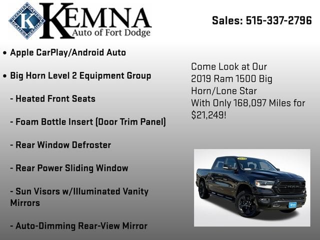 2019 RAM 1500 Big Horn/Lone Star Crew Cab 4x4 5'7" Box
