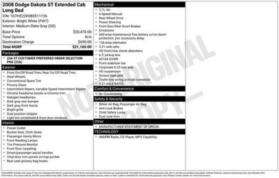 2008 Dodge Dakota ST