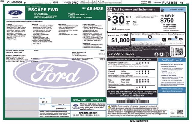 2024 Ford Escape Active