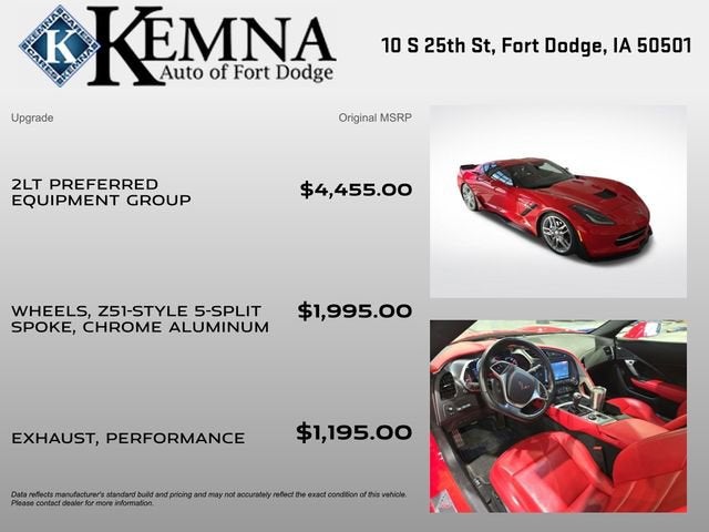 2019 Chevrolet Corvette Stingray 2LT