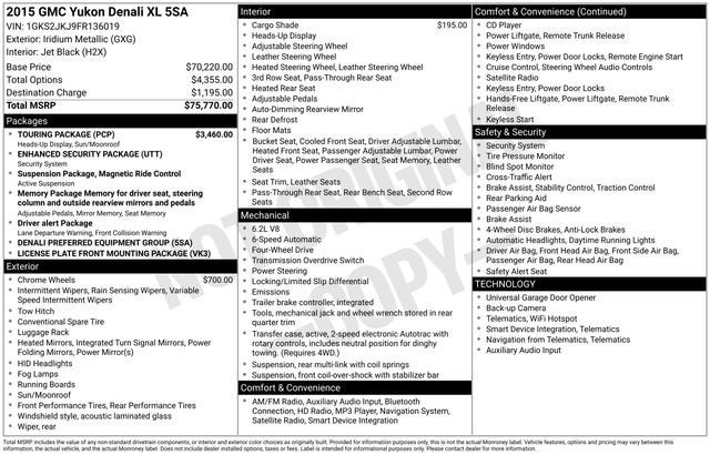 2015 GMC Yukon XL Denali
