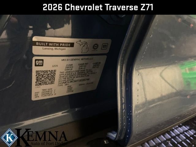 2026 Chevrolet Traverse Z71