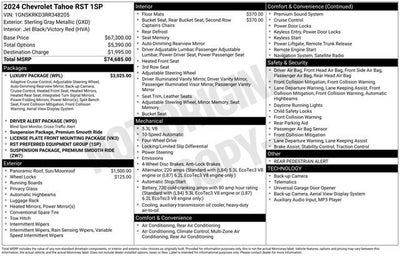 2024 Chevrolet Tahoe RST