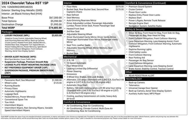 2024 Chevrolet Tahoe RST