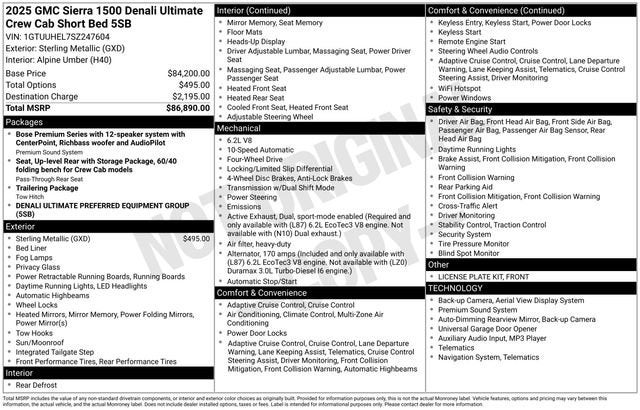 2025 GMC Sierra 1500 Denali Ultimate