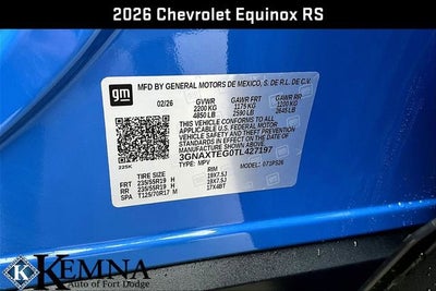 2026 Chevrolet Equinox RS