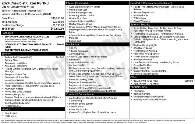 2024 Chevrolet Blazer RS