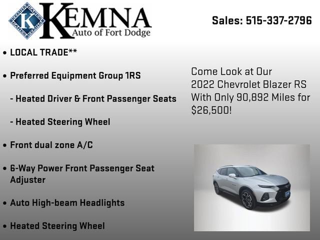 2022 Chevrolet Blazer RS