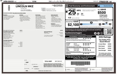 2015 Lincoln MKZ 4dr Sdn AWD