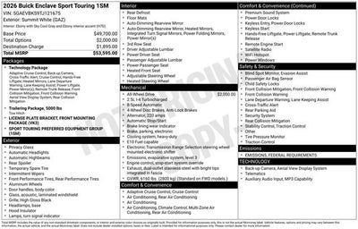 2026 Buick Enclave Sport Touring