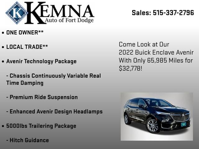 2022 Buick Enclave Avenir