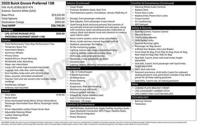 2020 Buick Encore Preferred