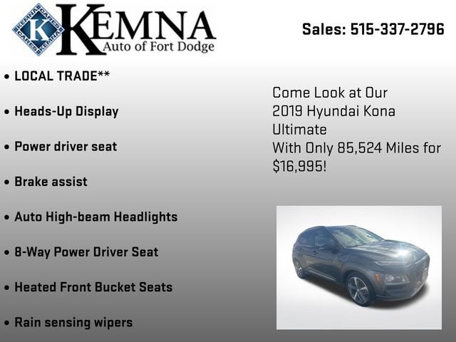 2019 Hyundai Kona Ultimate