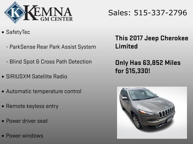 2017 Jeep Cherokee Limited 4x4