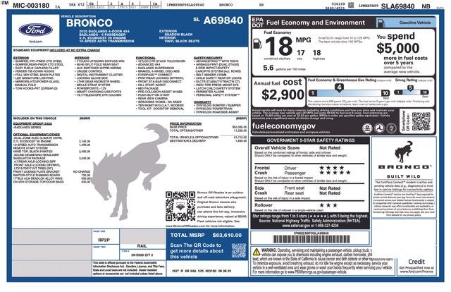 2025 Ford Bronco Badlands