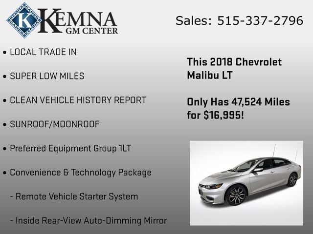 2018 Chevrolet Malibu LT