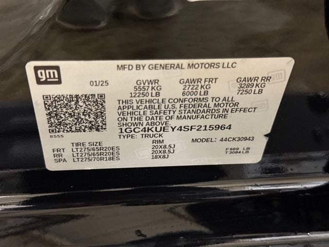 2025 Chevrolet Silverado 3500HD 4WD Crew Cab Long Bed LTZ