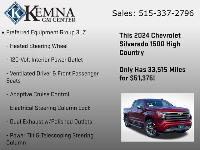 2024 Chevrolet Silverado 1500 4WD Crew Cab Short Bed High Country