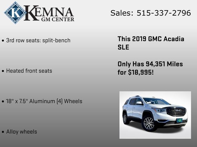 2019 GMC Acadia SLE-2