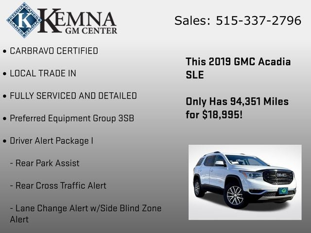 2019 GMC Acadia SLE-2