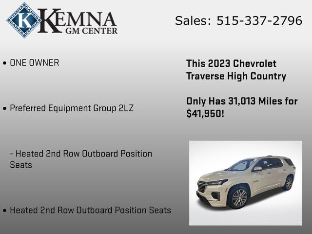 2023 Chevrolet Traverse AWD High Country