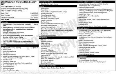 2023 Chevrolet Traverse AWD High Country