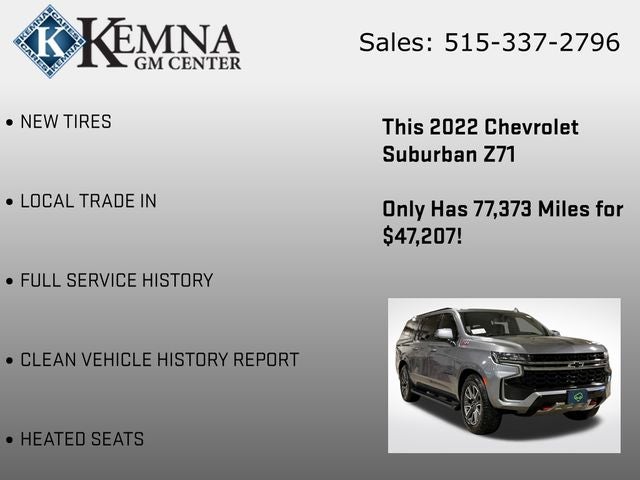 2022 Chevrolet Suburban 4WD Z71