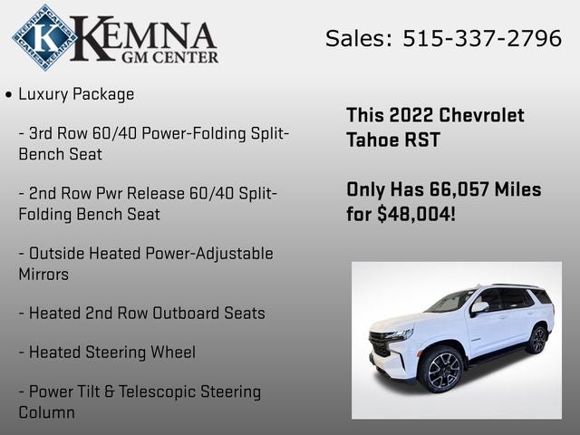 2022 Chevrolet Tahoe 4WD RST