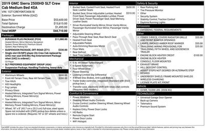 2019 GMC Sierra 2500HD SLT