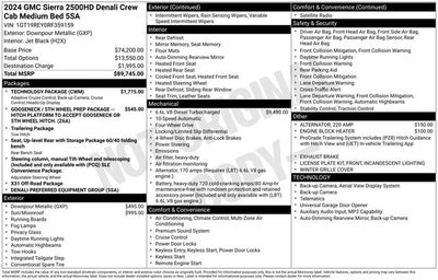 2024 GMC Sierra 2500HD 4WD Crew Cab Standard Bed Denali