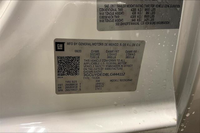 2020 Chevrolet Silverado 1500 4WD Crew Cab Short Bed LT