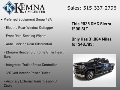 2025 GMC Sierra 1500 4WD Crew Cab Short Box SLT