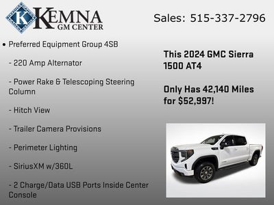 2024 GMC Sierra 1500 4WD Crew Cab Short Box AT4