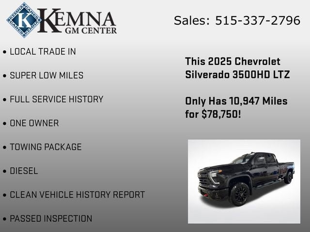 2025 Chevrolet Silverado 3500 HD LTZ