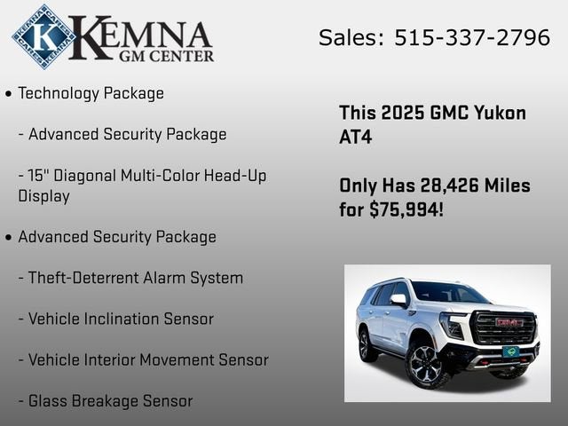 2025 GMC Yukon AT4