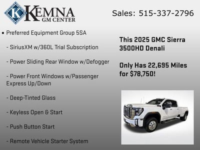 2025 GMC Sierra 3500 HD Denali DRW