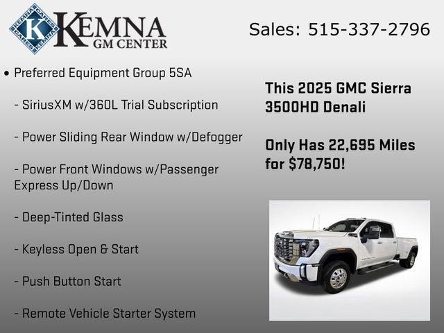 2025 GMC Sierra 3500 HD Denali DRW