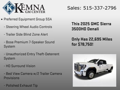 2025 GMC Sierra 3500 HD Denali DRW