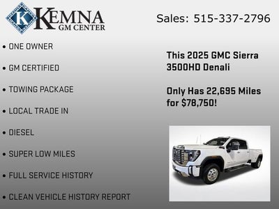 2025 GMC Sierra 3500 HD Denali DRW