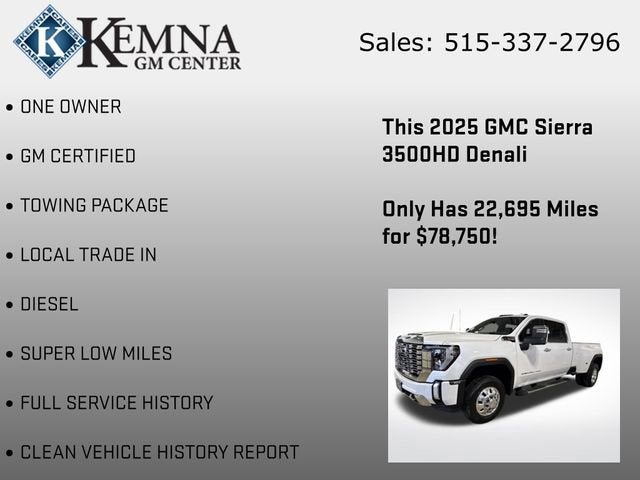 2025 GMC Sierra 3500 HD Denali DRW