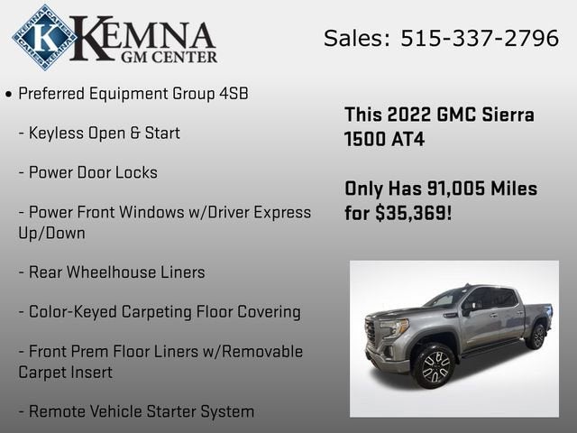 2022 GMC Sierra 1500 Limited AT4