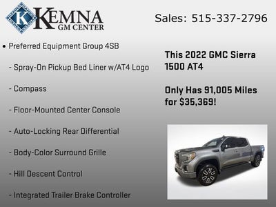 2022 GMC Sierra 1500 Limited AT4