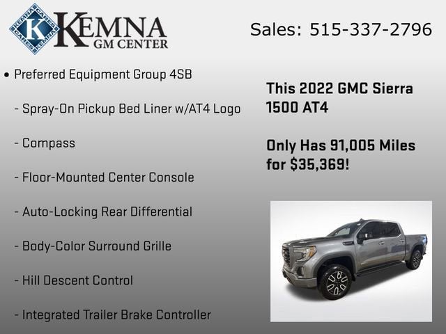 2022 GMC Sierra 1500 Limited AT4