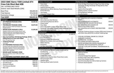 2022 GMC Sierra 1500 Limited AT4