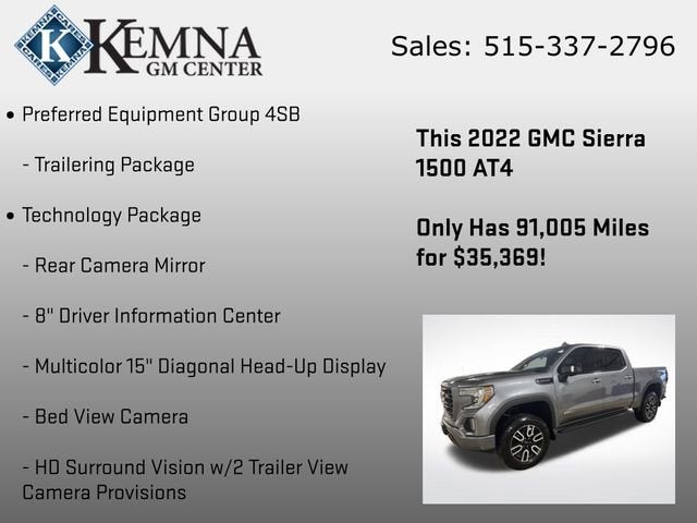 2022 GMC Sierra 1500 Limited AT4